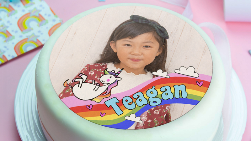 Unicorn Edible Cake & Cupcake Toppers